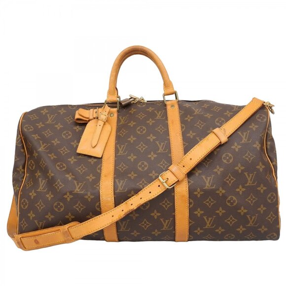 LOUIS VUITTON Brown Monogram Boston Bag